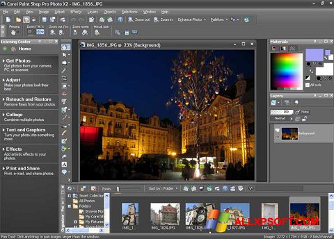 Screenshot PaintShop Pro for Windows XP