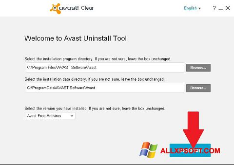 Screenshot Avast Uninstall Utility for Windows XP