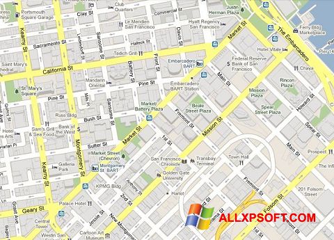 Screenshot Google Maps for Windows XP