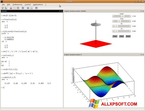 Screenshot Scilab for Windows XP