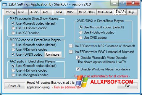 Download Advanced Codecs For Windows Xp 32 64 Bit In English