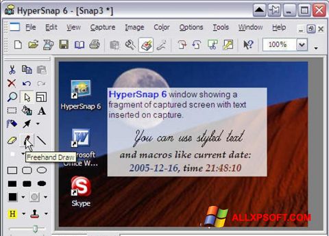 Screenshot HyperSnap for Windows XP