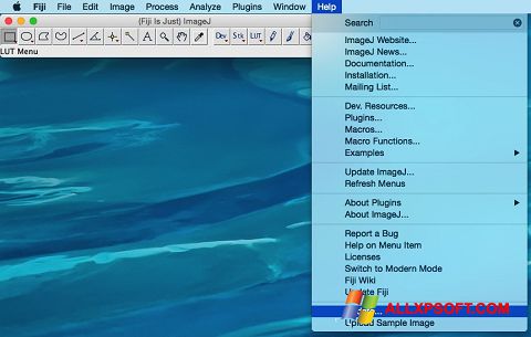 Screenshot ImageJ for Windows XP