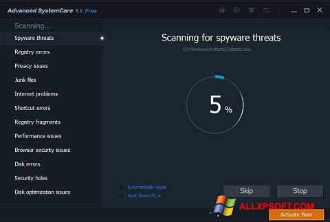 Screenshot Advanced SystemCare Pro for Windows XP