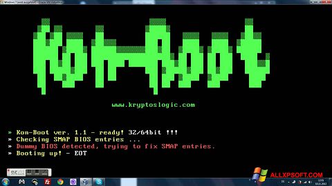 Screenshot Kon-Boot for Windows XP