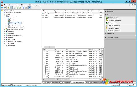 Screenshot Traffic Inspector for Windows XP