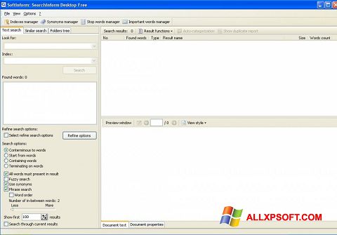 Screenshot SearchInform for Windows XP