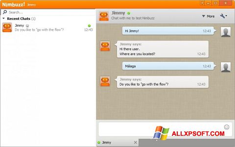 Screenshot Nimbuzz for Windows XP