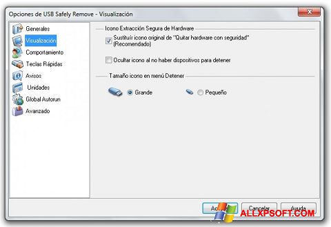 Screenshot USB Safely Remove for Windows XP