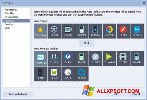 Screenshot AVS Video Converter for Windows XP