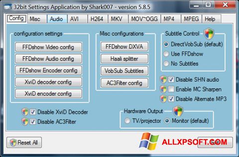 Screenshot Vista Codec Package for Windows XP