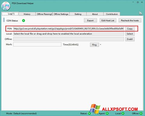 Screenshot DownloadHelper for Windows XP