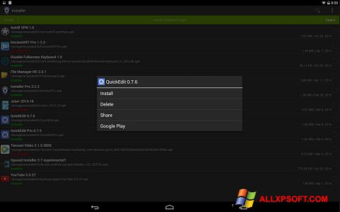 Screenshot InstAllAPK for Windows XP