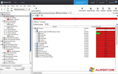 Screenshot SoapUI for Windows XP