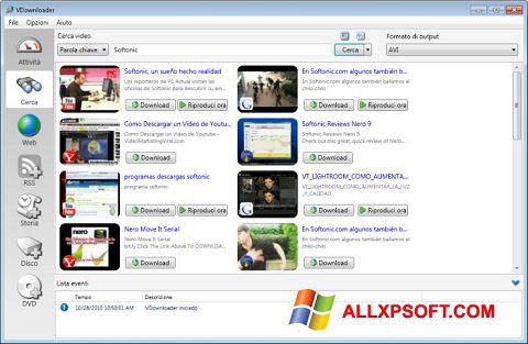 Screenshot VDownloader for Windows XP