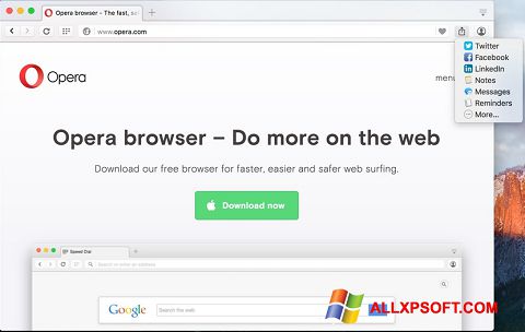 Screenshot Opera Turbo for Windows XP
