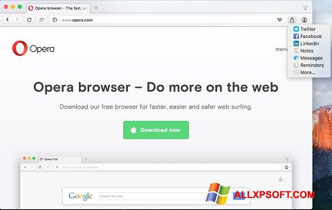 Download Opera Turbo for Windows XP (32/64 bit) in English