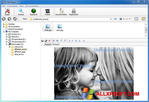 Screenshot File Repair for Windows XP