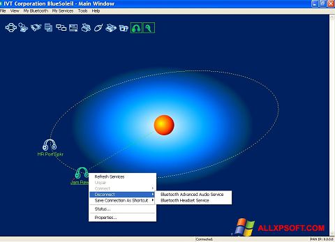 Screenshot BlueSoleil for Windows XP