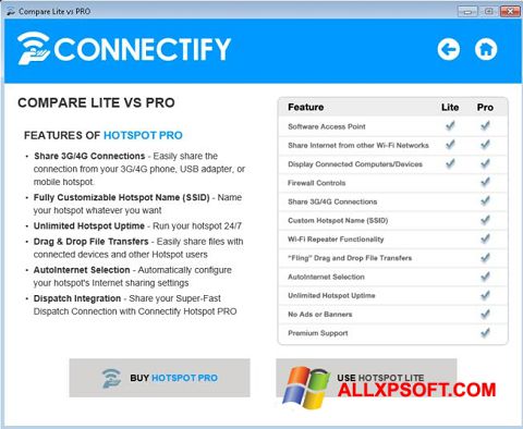 Screenshot Connectify Beta for Windows XP