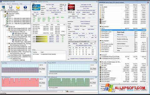 Screenshot HWiNFO for Windows XP