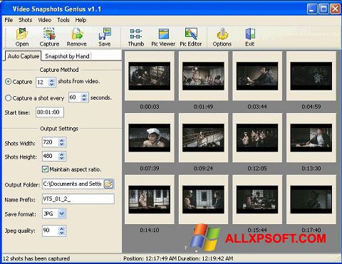 Screenshot SnapShot for Windows XP