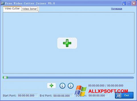 Screenshot Free Video Cutter for Windows XP