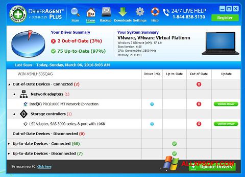 Screenshot DriverAgent for Windows XP