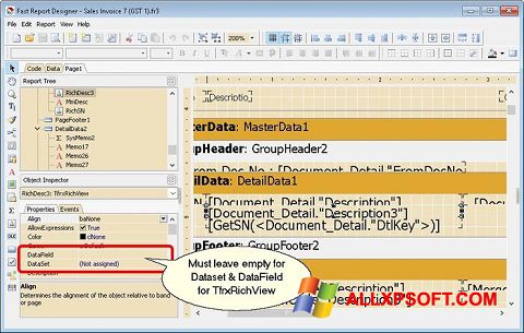 Screenshot FastReport for Windows XP