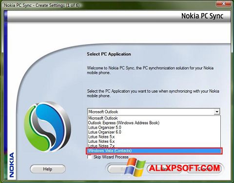 Screenshot Nokia PC Suite for Windows XP