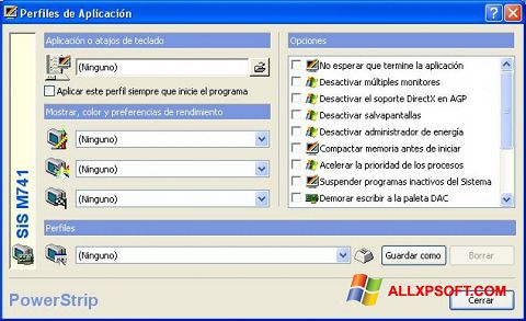 Screenshot PowerStrip for Windows XP