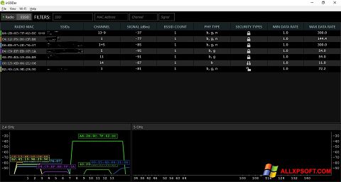 Screenshot InSSIDer for Windows XP