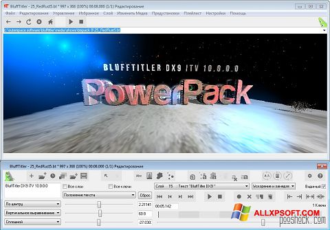 Screenshot BluffTitler for Windows XP