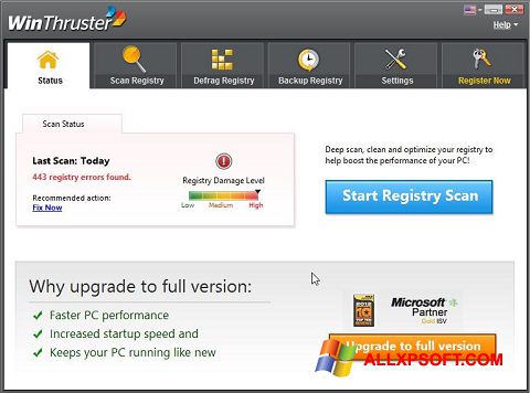 Screenshot WinThruster for Windows XP