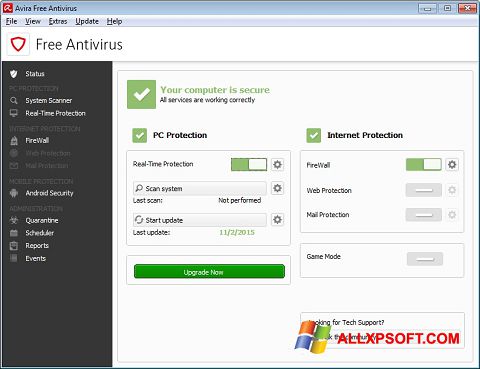 download een gratis antivirusprogramma voor Windows XP