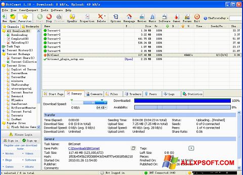 Screenshot BitComet for Windows XP