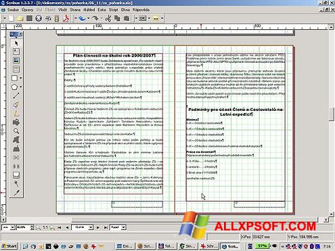 Screenshot Scribus for Windows XP