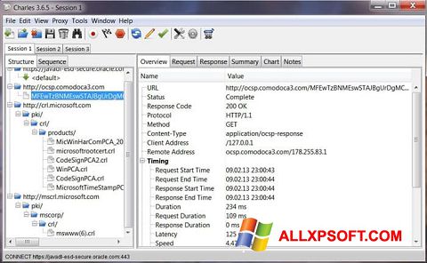 Screenshot Charles for Windows XP