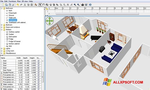 Screenshot FloorPlan 3D for Windows XP