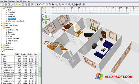 Download FloorPlan 3D for Windows XP (32/64 bit) in English