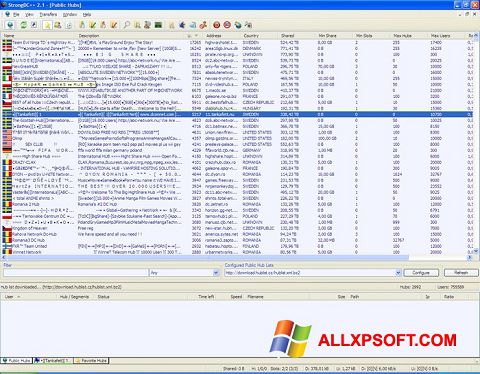 Screenshot StrongDC++ for Windows XP