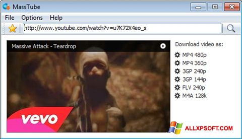 Screenshot MassTube for Windows XP