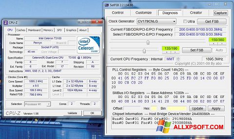 Screenshot SetFSB for Windows XP