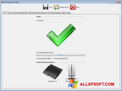 Screenshot PS3 Media Server for Windows XP