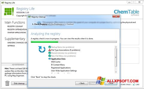 Screenshot Registry Life for Windows XP