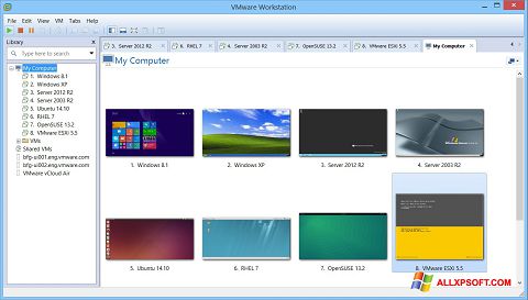Screenshot VMware Workstation for Windows XP