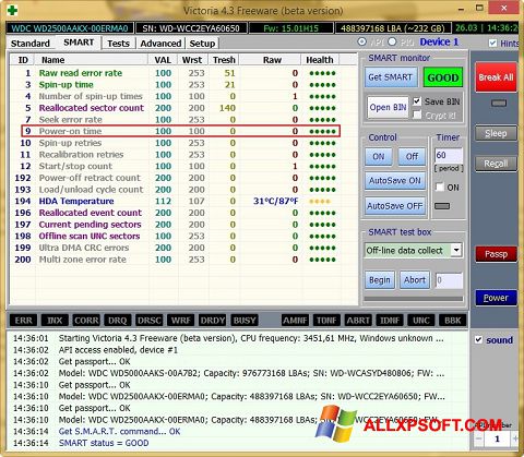 Screenshot Victoria for Windows XP