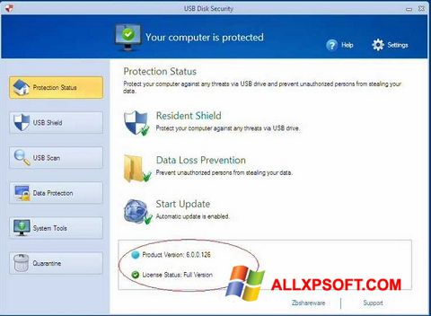 Screenshot USB Disk Security for Windows XP