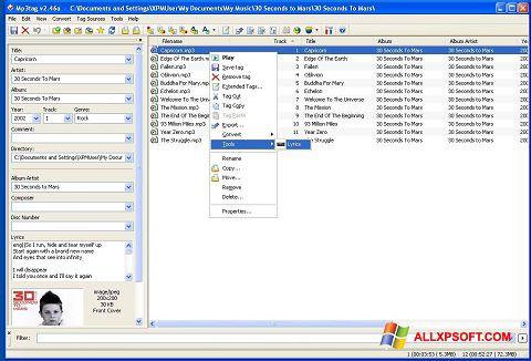 Screenshot Mp3tag for Windows XP