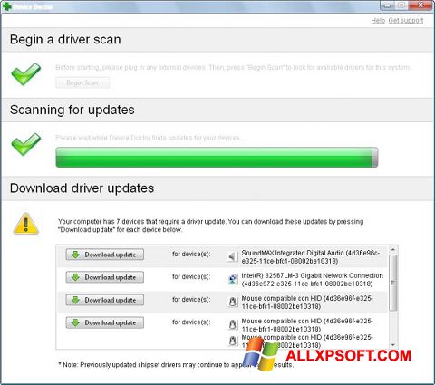 Screenshot Device Doctor for Windows XP